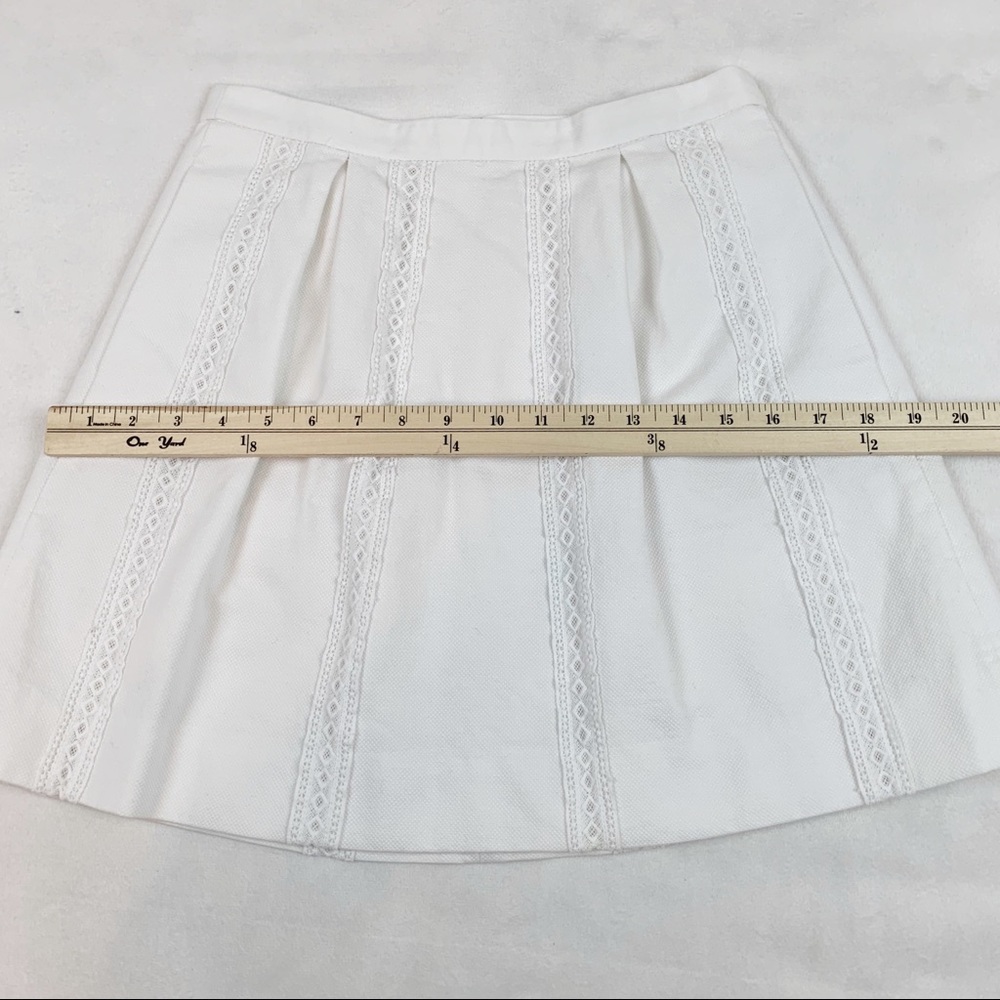 J Crew striped lace pleated skater skirt - Picture 5 of 9